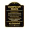 Signmission Designer Series-Residents Only Violators Prosecuted Bag Your Trash No Parking A-DES-BG-1824-9895 - alternate 1